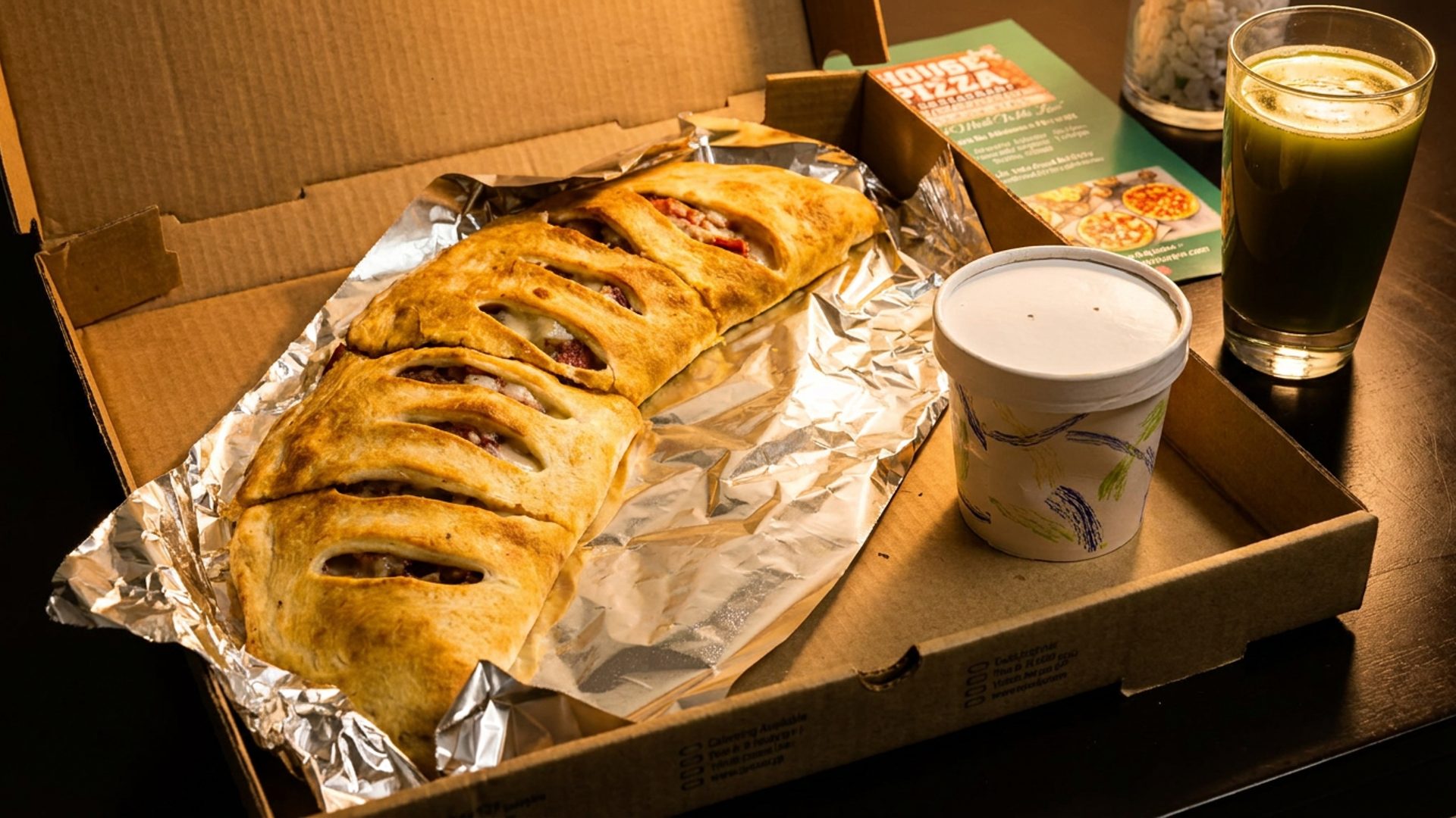 Stromboli, calzones, and garlic knots