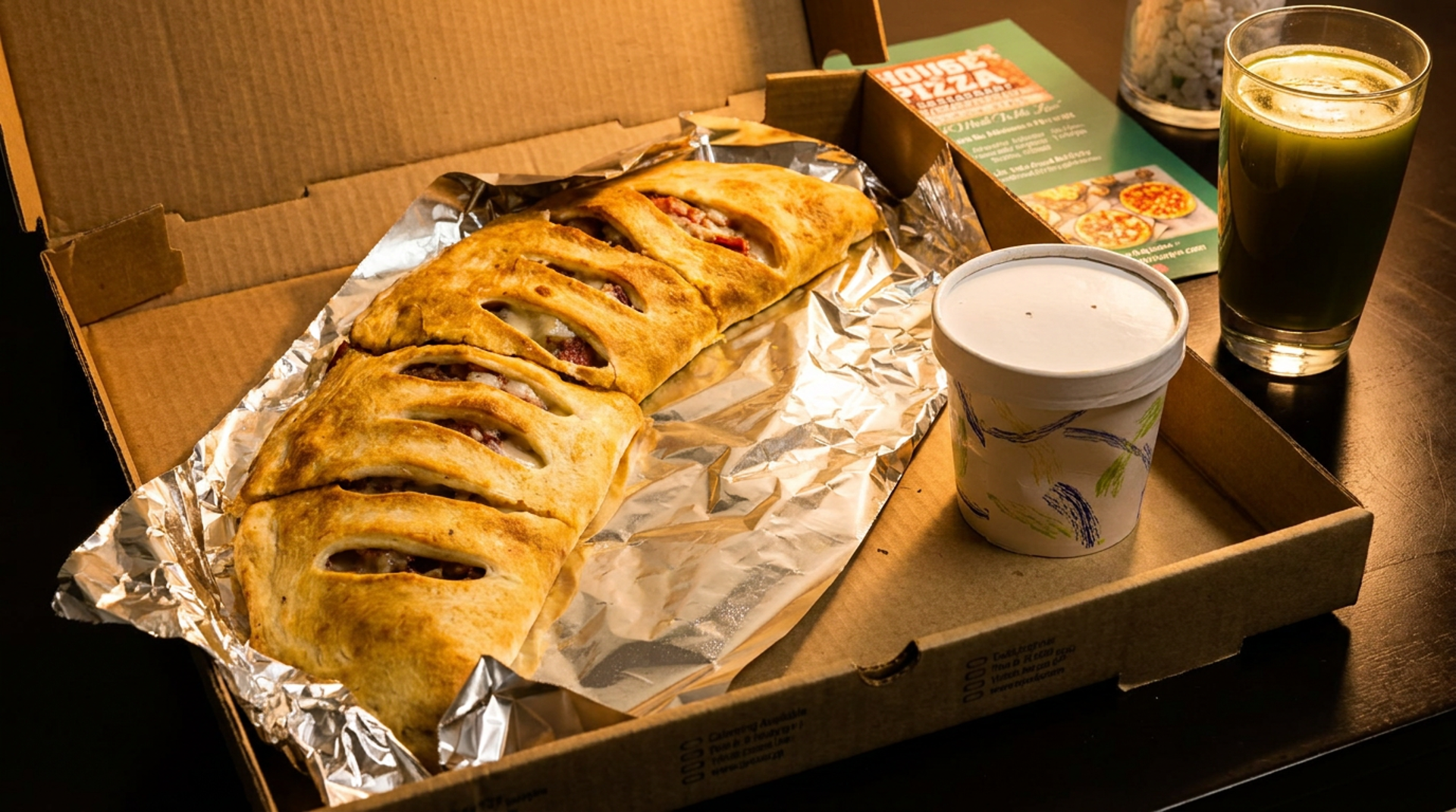 Stromboli, calzones, and garlic knots