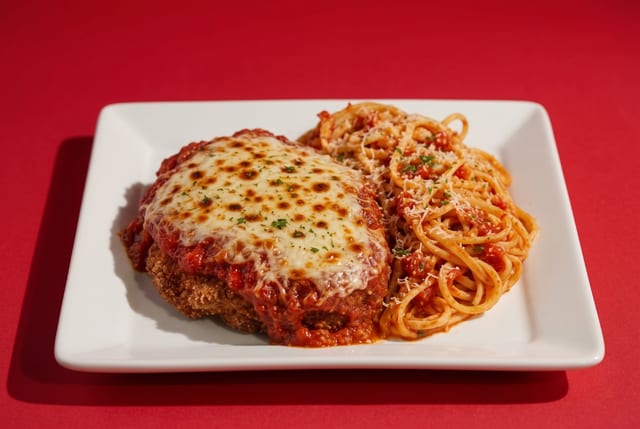 Veal Parmigiana Pasta.
