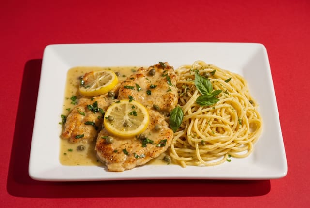 Chicken Francese Pasta.