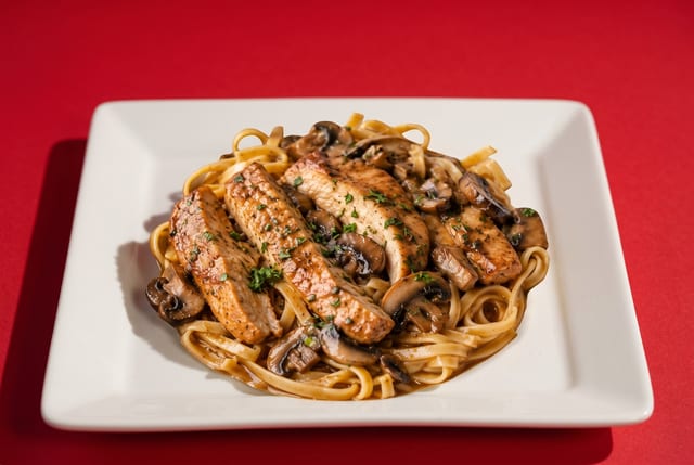 Chicken Marsala Pasta.