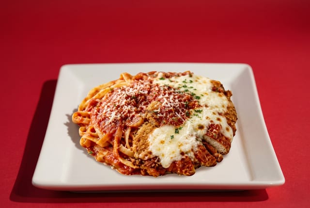 Chicken Parmigiana Pasta.
