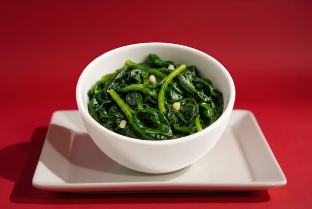 Sautéed Spinach.
