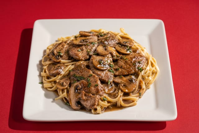 Veal Marsala Pasta.